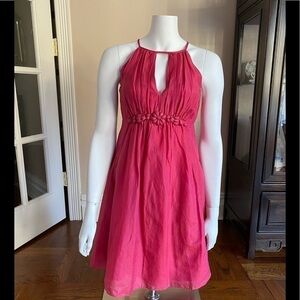 - Esley Pink Silk Blend Dress